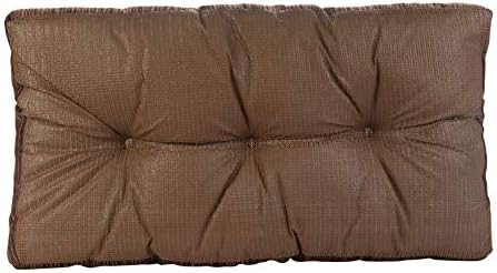 Klear Vu The Gripper Non-Slip Tufted Bench Cushion for Indoor Furniture, Assembled in USA, Entryway Storage, Bay Window, Corner Nook or Piano Seat, 27 Inches, Chenille Chocolate - Image 3