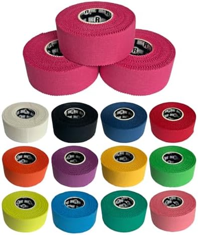 Ringside 1” Athletic Trainers Tape, 3 Rolls, Adhesive Cotton, Hot Pink by Ringside