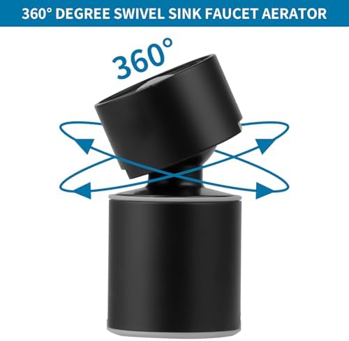 Hibbent NSF/ANSI/CAN 61 & cUPC Certified Faucet Aerator, Matte Black - Image 6