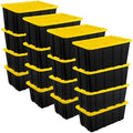 Sterilite Industrial Storage Tote with Lids for Garage, 38 Gallon, 16-Pack by Sterilite