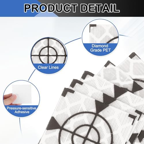 PATIKIL Survey Reflector Target Self-Adhesive Reflective Sheet Surveying Target Mark Tape, Suit for Ship Inspection - Image 3