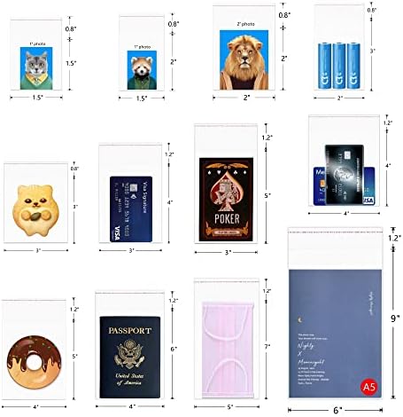 Cello Plastic Poly Bags - 3" x 5" 200pcs Crystal Sealed Clear Resealable Self Adhesive Bags for Jewelry, Earrings, Candies, Bakery, Candle, Cookie - Image 4