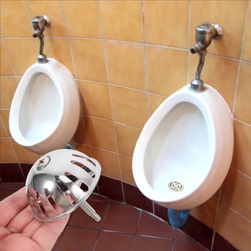 OUNONA 3-Pack Urinal Strainer Stainless Steel Urinal Drain Strainer with Polished Surface Accessories for Bathroom Toilet and Commercial Restrooms Easy to Clean and Install - Image 3