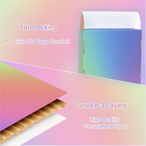 7x5x2 Shipping Boxes for Small Business, Set of 30 Small Cardboard Box, Colorful Mailing Boxes for Shipping Packing - Image 3