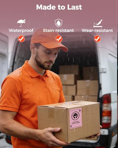 MUNBYN 4x3 Thermal Labels, 500 Sheets/1 Roll, Pink - Image 7