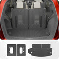 3rd Row Backrest Mats & Trunk Mat for 2016-2026 Dodge Durango by Thinzyou