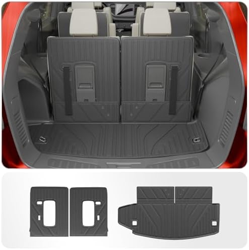 3rd Row Backrest Mats & Trunk Mat for 2016-2026 Dodge Durango by Thinzyou