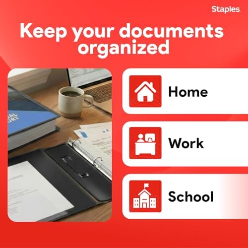 Staples Better 3-Inch D-Ring Binder, Black, Heavy-Duty, Large Capacity - Image 7