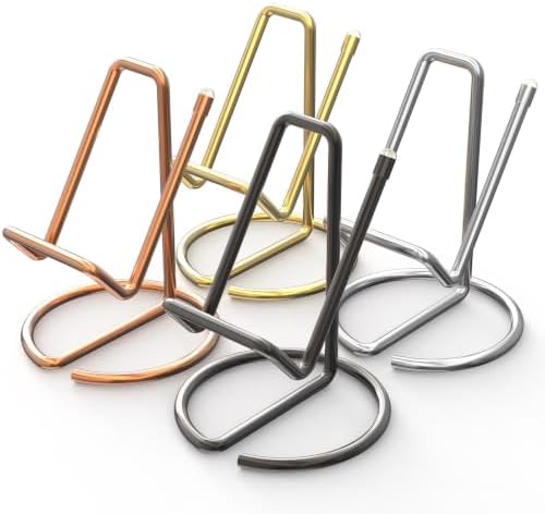 Metal Cell Phone Stand for Desk, Cute One-Piece Phone Holder, Stable Desktop Display Dock for iPhone, iPad, Samsung, Tablets & All Mobile Phones, Gold&Silver&Gray&Rose Gold by HZZADZXW