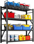 Heavy Duty Warehouse Shelving 4-Tier Industrial Steel Storage Shelves, 2600LB Capacity Per Shelf, Adjustable Shelves for Garage/Factory/Commercial Use (Black, W71*D24*H71) by Unknown