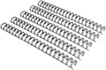 Rayson WR21127BK Wire Binding Spines, 2:1 Pitch Double Loop Binding Wires 1/2 Inch, 21-Loop Wire Ring Pack of 100 with Black by RAYSON