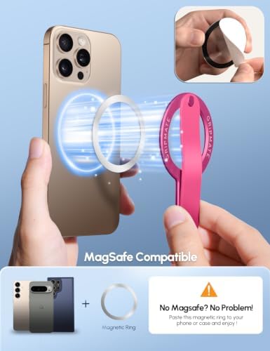 GripMate for MagSafe Phone Grip for iPhone, Slim Magnetic Phone Ring Holder - Image 4