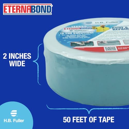 EternaBond RoofSeal Gray 2" x50' MicroSealant UV Stable RV Roof Seal Repair Tape | 35 mil Total Thickness - EB-RG020-50R - One-Step Durable, Waterproof and Airtight Sealant - Image 5
