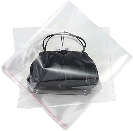 200 Pack 12" x 12" Thick Clear Resealable Cellophane Self Adhesive Seal Poly Bags Durable Plastic Cello Bag 1.6Mil Heavy Duty Packaging T-Shirts Prints Photos Gifts Self-Sealing OPP Bags by Unknown