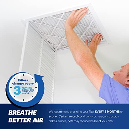 BNX TruFilter 18x18x1 Air Filter MERV 13 (6-Pack) - MADE IN USA - Electrostatic Pleated Air Conditioner HVAC AC Furnace Filters for Allergies, Pollen, Mold, Bacteria, Smoke, Allergen, MPR 1900 FPR 10 - Image 7