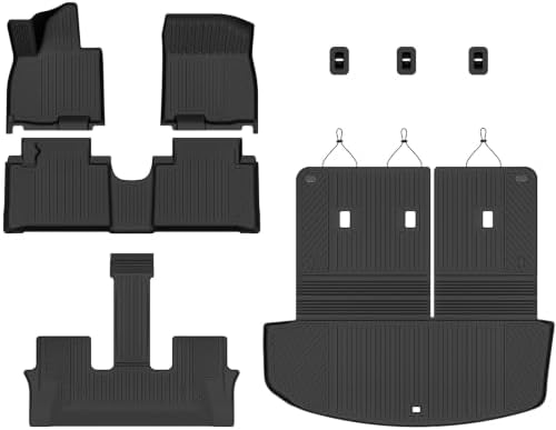 AUXKO Floor Mats Cargo+Backrest Mat for Hyundai Palisade Hybrid Only 2026 - Image 2