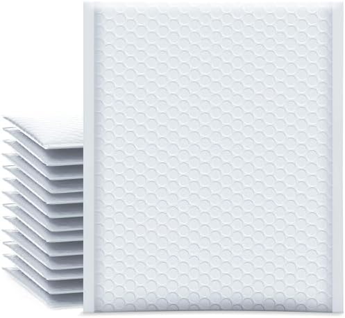 UCGOU Bubble Mailers 8.5x12" 25 Pack Usable Size 8.5x11" White Shipping Bag by UCGOU