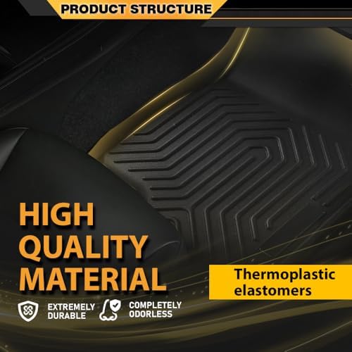 G-PLUS TPE Floor Mats & Cargo Liners Fit Honda Accord Sedan 2018-2022 - Image 3