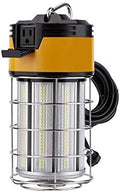 LEDMyplace 100W LED Temporary Work Light, 12000 Lumens, 6500K Daylight White, 5ft Cord US Plug, IP64 Waterproof, Portable Hanging Construction Lights for Workshop Mine Job Site for Outdoor by LEDMyplace