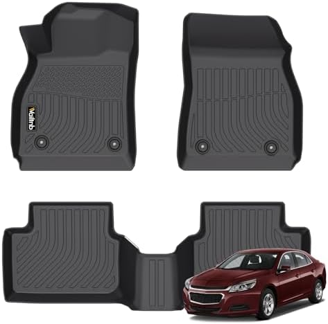 Wailtnb-Mats for Malibu 2013-2015 & Limited 2016 Only Floor Mat All Weather Floor Liner Car Mat for Malibu Custom Fit Automotive Full Set Accessories by Wailtnb