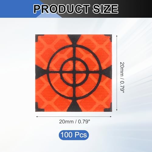 PATIKIL Survey Reflector Target Self-Adhesive Reflective Sheet Surveying Target Mark Tape, Suit for Ship Inspection - Image 2