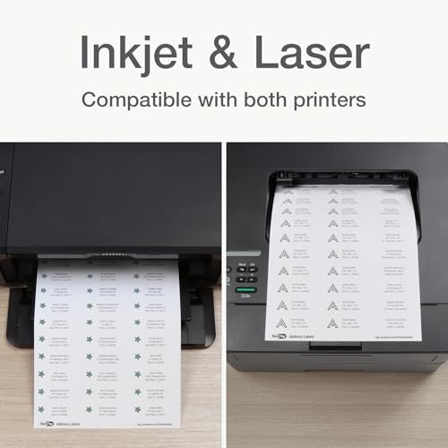 Redi-Tag 1" x 2.63" Address Labels, 900 per Pack, White, Laser and Inkjet Printer Labels, 1" x2-5/8, Self-Adhesive, Permanent Stick, Smudge-Resistant, Perfect for Mailing, Office, and Home Use - Image 3