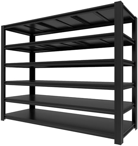 7200 lbs Storage Shelves Heavy Duty，6-Tier Garage Shelving, Adjustable Shelving Units, Industrial Shelving, for Garage Storage, Heavy Duty Garage Shelving(6T-84H*55.03W*24D) by KLRFUA