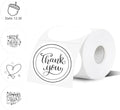 3 Inch Thermal Label,White Round Thermal Printer Label,Waterproof Thermal Stickers for DIY Logo Design,Name Tag,Thanks Card 300 Labels/Roll (White) by Unknown