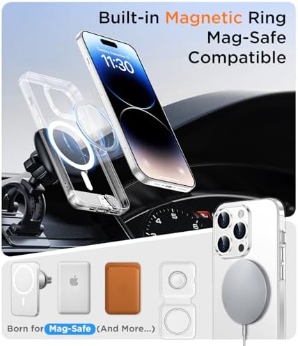 Temdan Magnetic Compatible with iPhone 14 Pro Case, [Built-in Invisible Kickstand][Compatible with MagSafe] [Military Grade Shockproof] Slim Thin Phone Case for iPhone 14 Pro 6.1" - Image 6