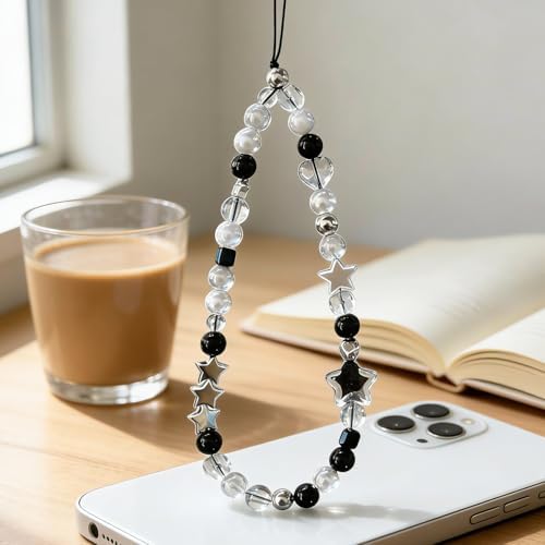 Beaded Camera Wrist Strap Cute Digital Camera Charm Lanyard Phone Charms Strap Beaded Camera Chain for Phone - Image 3