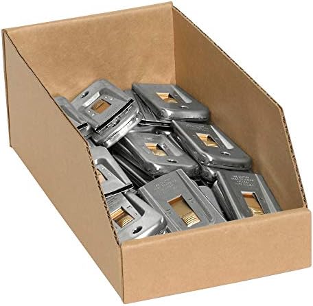 Partners Brand PBINMT612K Open Top Bin Boxes, 6" x 12" x 4 1/2", Kraft (Pack of 50) - Image 3