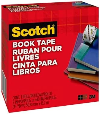 Scotch Book Tape, 2 in x 540 in Rolls, 24-Pack - Image 3