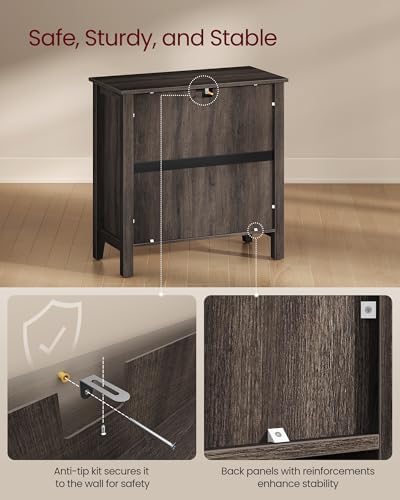 VASAGLE Buffet Cabinet, Coffee Bar with a Drawer, Adjustable Shelf - Image 6