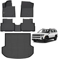 AIPOIL® Custom Fit TPE Floor & Cargo Liner Set, Anti-Slip All Weather Waterproof Mats for 2021-2023 Hyundai Santa FE (Not Hybrid), Stain Resistant Durable Black Full Car Accessories by AIPOIL