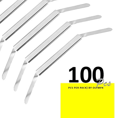 OLYMPX 100 Pcs of 2” Capacity Premium Metal Prong Paper Fastener Bases - Image 4