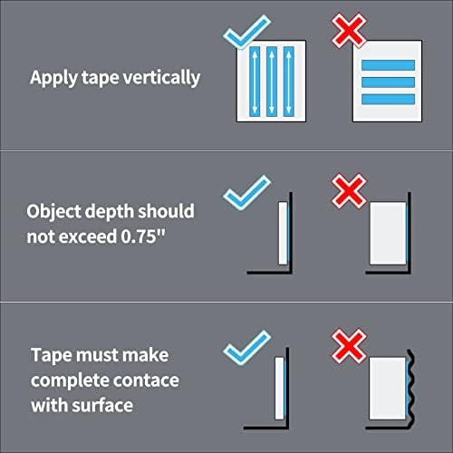 Art3d Traceless Double-Sided Foam Tape, 1/24" x 1/2" x 10', 1 Roll, Crystal - Image 4
