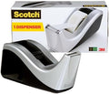 Scotch Desktop Tape Dispenser, Silvertech Two-Tone (C60-ST) by ScotchBrand