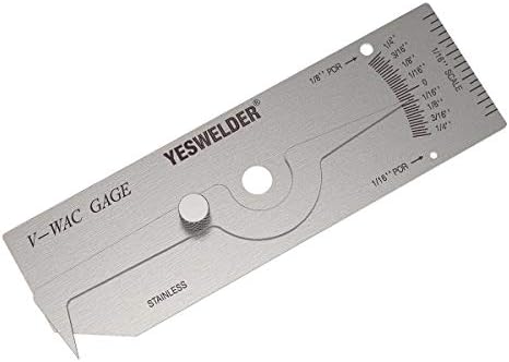 YESWELDER V-WAC Single Weld Gage Inch Inspection Gauge by YESWELDER