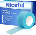 Niceful Silicone Medical Tape, Strong Hold, for Fragile Skin, 1"x4Yd 4 Roll by Niceful