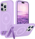 Temdan Magnetic Compatible with iPhone 15 Pro Case, [Built-in Invisible Kickstand][Compatible with MagSafe][Military Grade Shockproof] Slim Translucent Matte Phone Case for iPhone 15 Pro 6.1" by Temdan