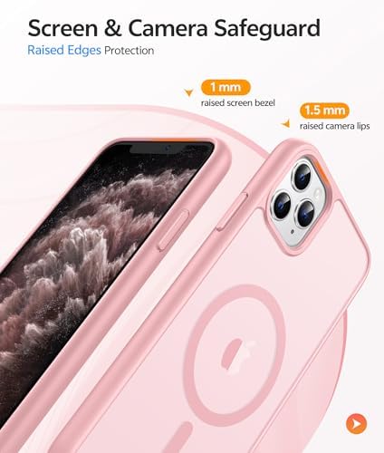 FNTCASE for iPhone 11 Pro Case, Fit for Magsafe, Translucent Matte Back - Image 4