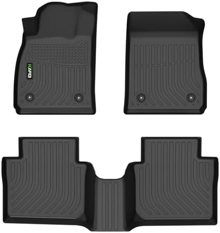 HAFIDI® Floor Mats for Chevy Impala 2014-2020 Car Mats for All Weather Protection TPE Anti-Slip Automotive Floor Liners, Fits 1st & 2nd Row Accessories, Black by HAFIDI