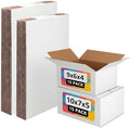 EXYGLO 30 Pack 9x6x4, 10x7x5 Assorted Sizes Shipping Boxes for Small Business, Each Size 15 Pack, White Corrugated Cardboard Small Box for Packaging, Moving, Mailing, and Storing by EXYGLO