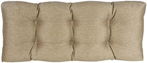 Klear Vu The Gripper Non-Slip Tufted Bench Cushion for Indoor Furniture, Assembled in USA, Entryway Storage, Bay Window, Corner Nook or Piano Seat, 33 Inches, Solid Gold - Image 3