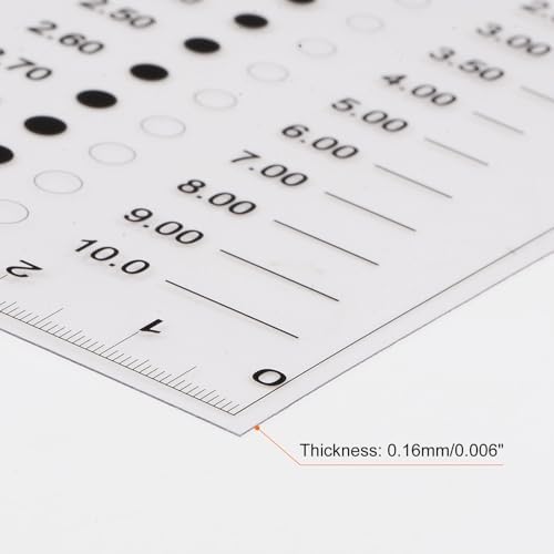 HARFINGTON High Precision SEC Size Estimation Chart 10x10cm Film Ruler - Image 4