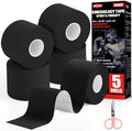 5 Rolls Black Kinesiology Tape, 2 inch x 16.4 Feet Kinetic Tape by Unknown