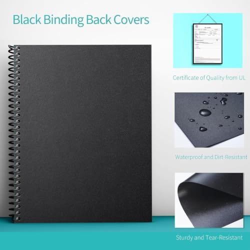 Binditek Binding Covers Set, 8.5x11 Inches, 8Mil PVC & 12Mil Poly, 72 Pack - Image 5