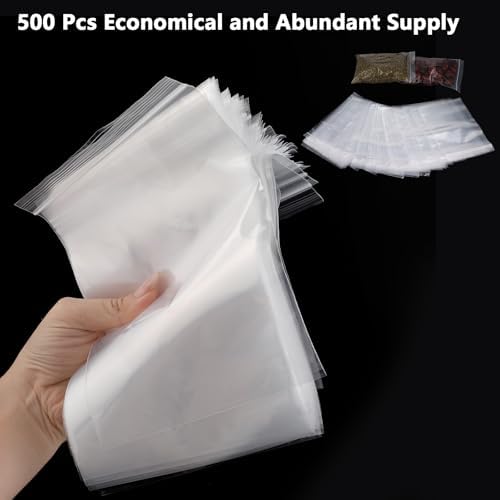 500 PCS 5" x 7" Small Plastic Bags 2 Mil Mini Clear Plastic Poly Bag - Image 3
