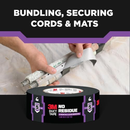 3M No Residue Duct Tape, 1.88 in x 20 yd, 1 Roll, Removes Without a Trace - Image 7