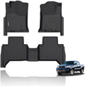 KELCSEECS All Weather Floor Mats Fit for Toyota Tacoma Double Cab 2005-2015 (Only for Automatic Models) Car Mats TPE Floor Liners Tacoma Accessories Front& Rear Row by KELCSEECS